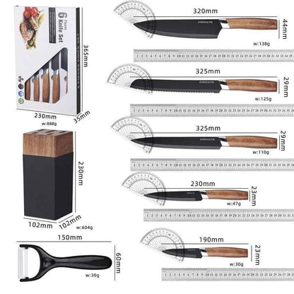 Rynx | 7-piece set wooden knives