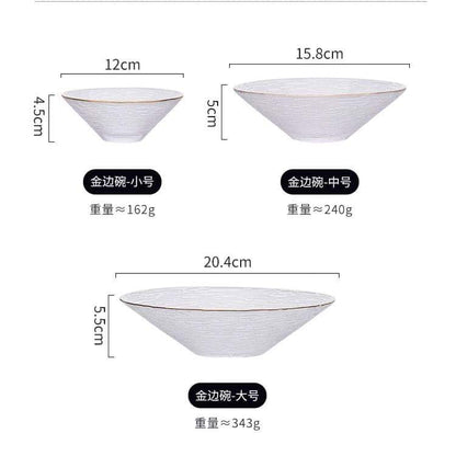 Rynx | 3 Pieces Transparent Glass Plate