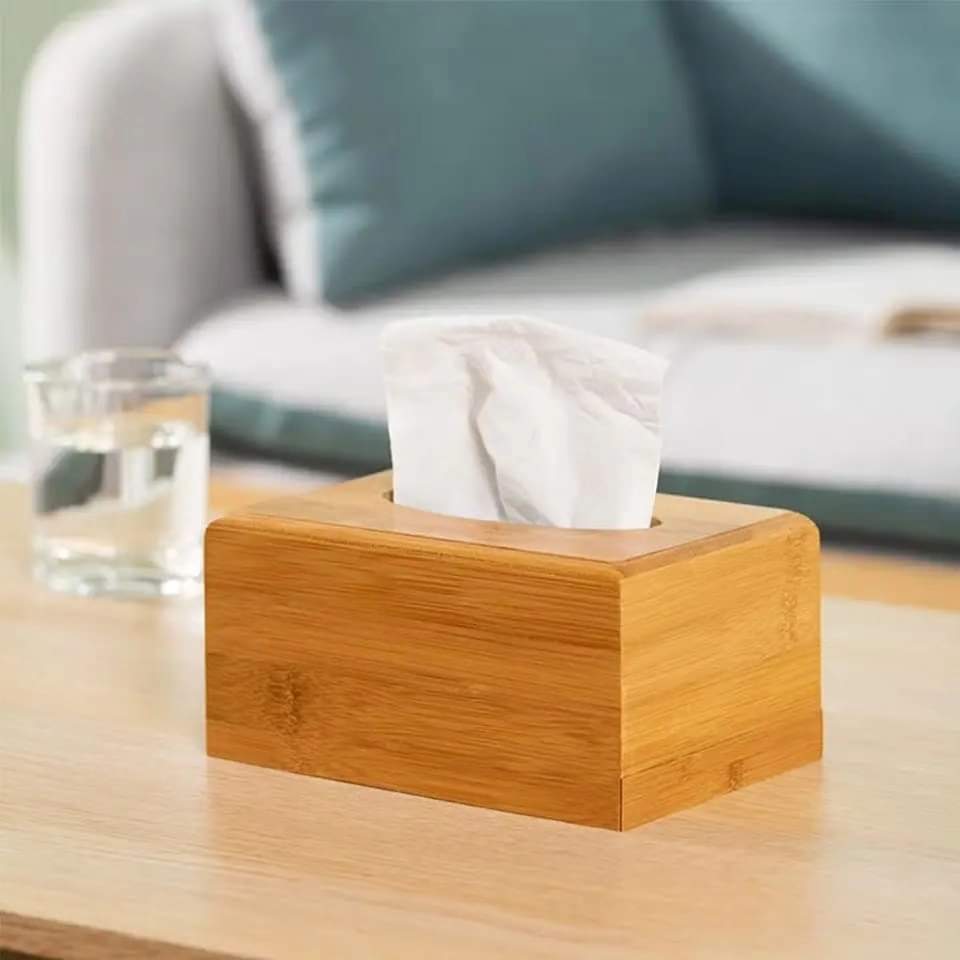 Rynx | Bamboo Tissue Box Holder