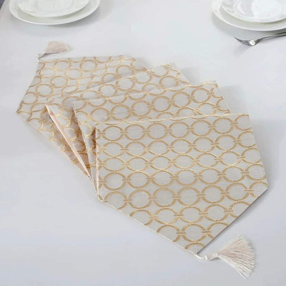Rynx | gold/silver table runner