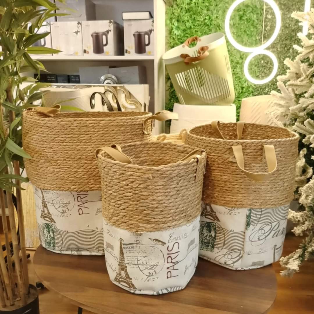 Rynx | 3 Stackable handmade baskets