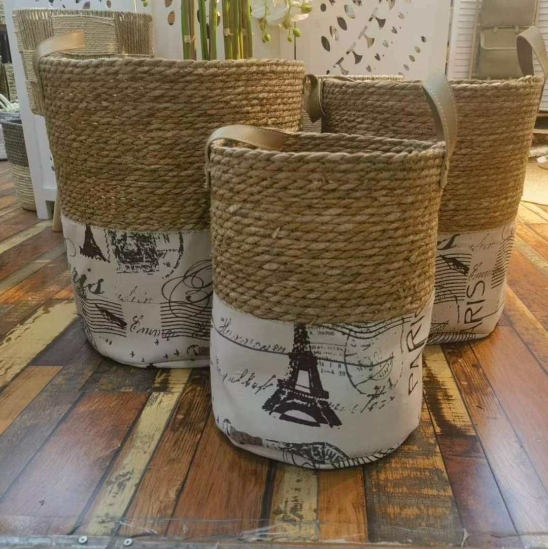 Rynx | 3 Stackable handmade baskets