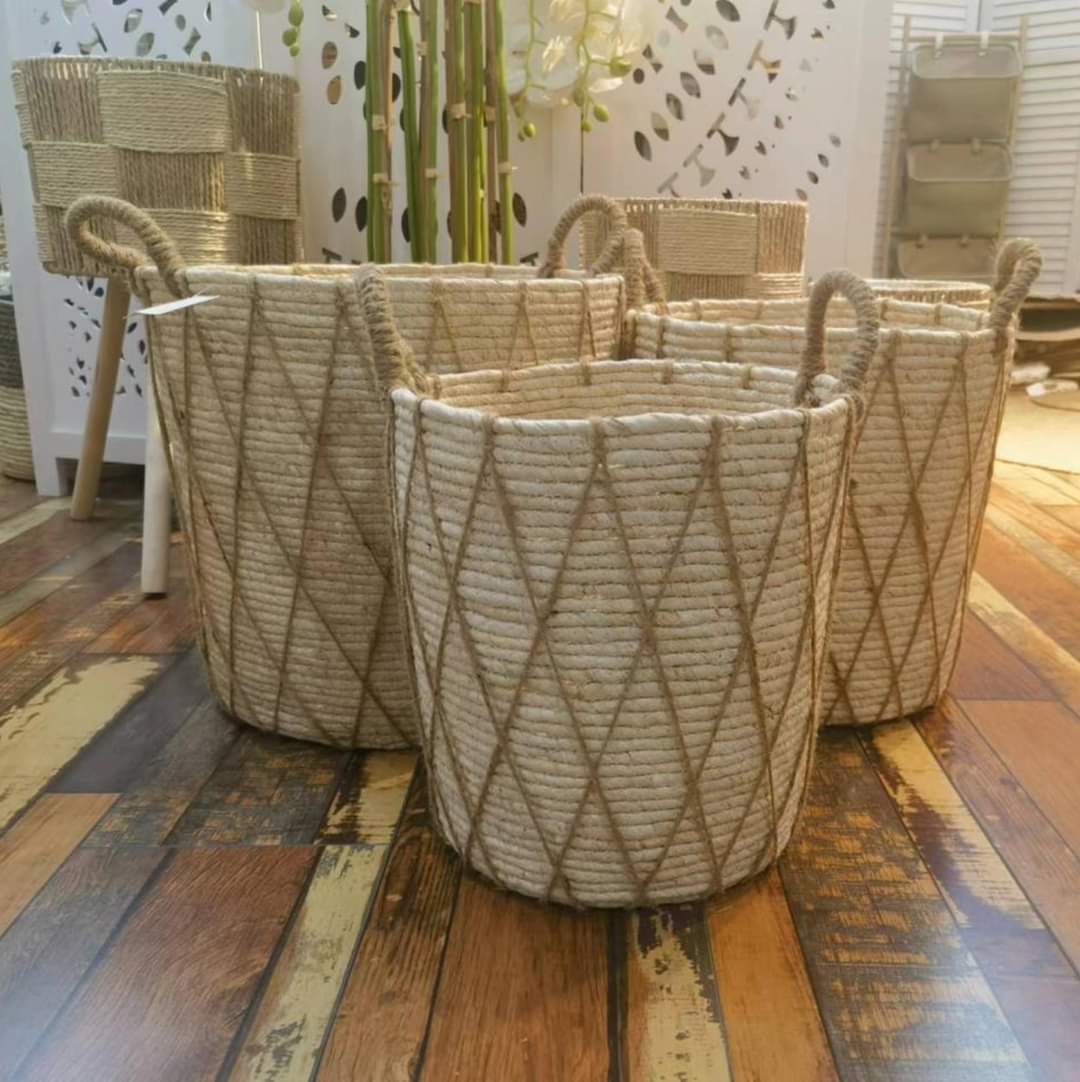 Rynx | 3 Stackable handmade baskets