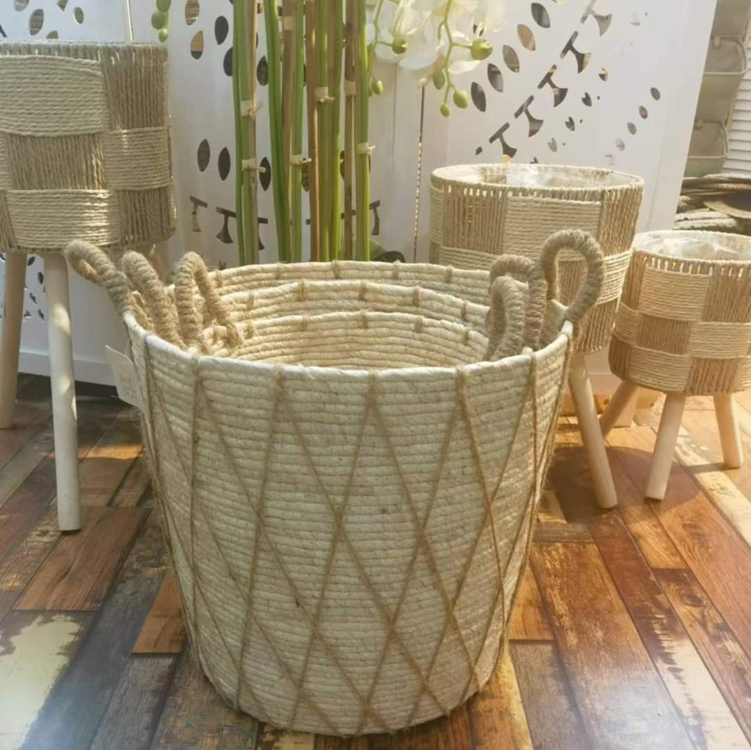 Rynx | 3 Stackable handmade baskets