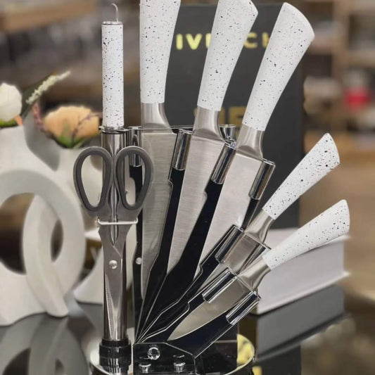 Rynx | 9-piece Marble Kitchen Knife Set
