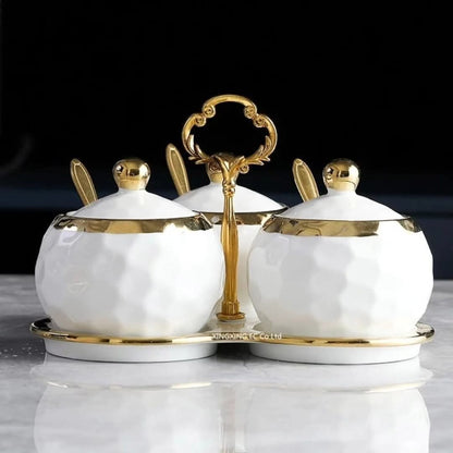 Rynx | 3-piece glasses + tray spice jars