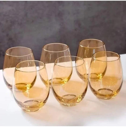 Rynx | Gold-stemless wine glasses