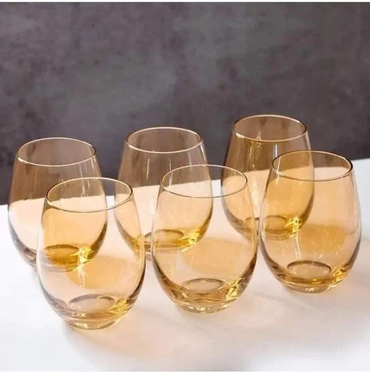 Rynx | Gold-stemless wine glasses
