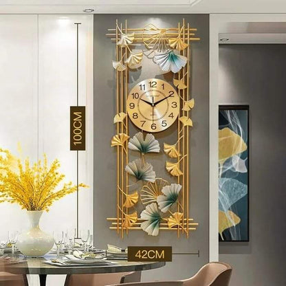 Rynx | Golden silent metallic wall clock