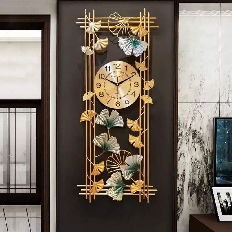 Rynx | Golden silent metallic wall clock