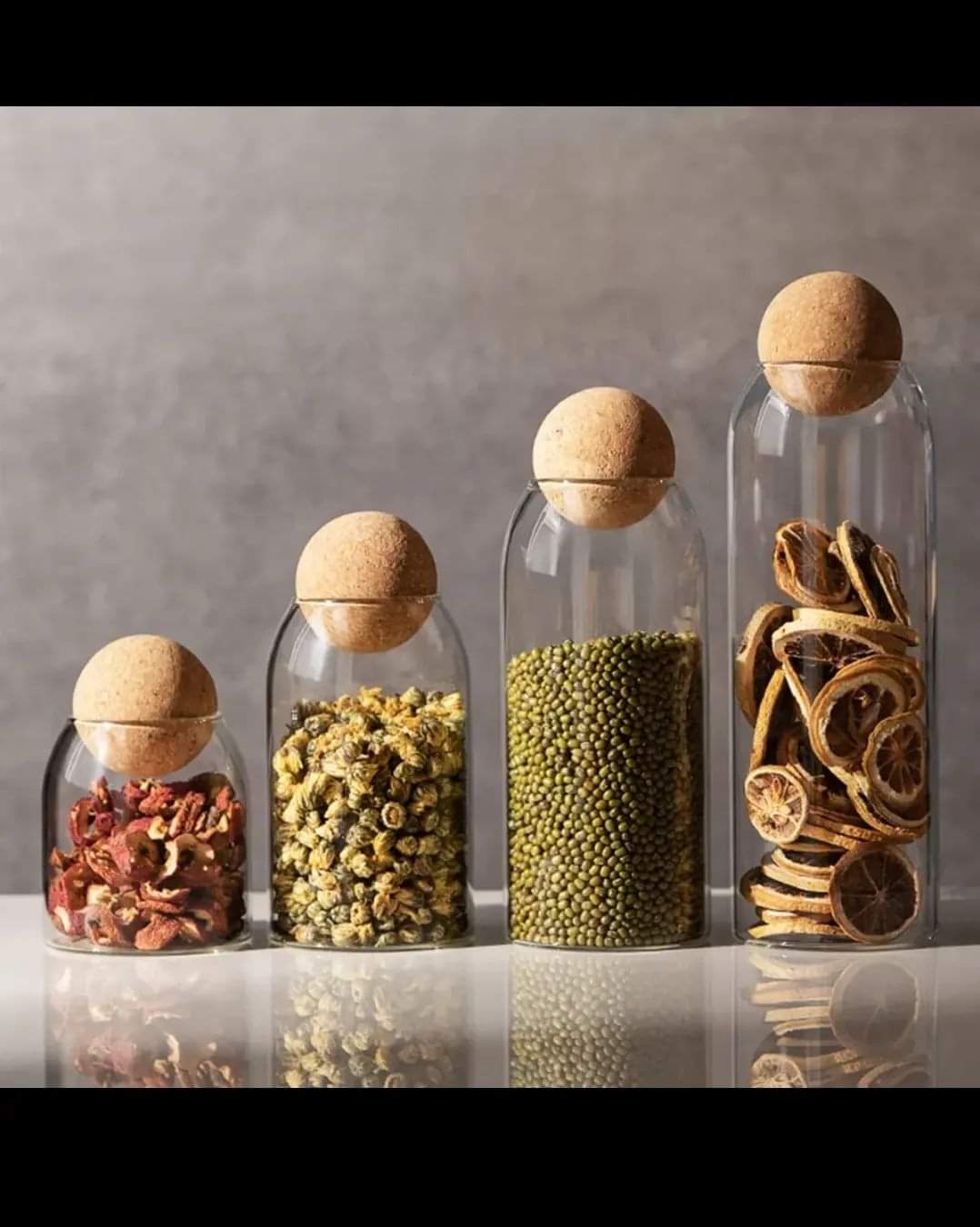 Rynx | 4 Piece Glass Container with Ball Lid