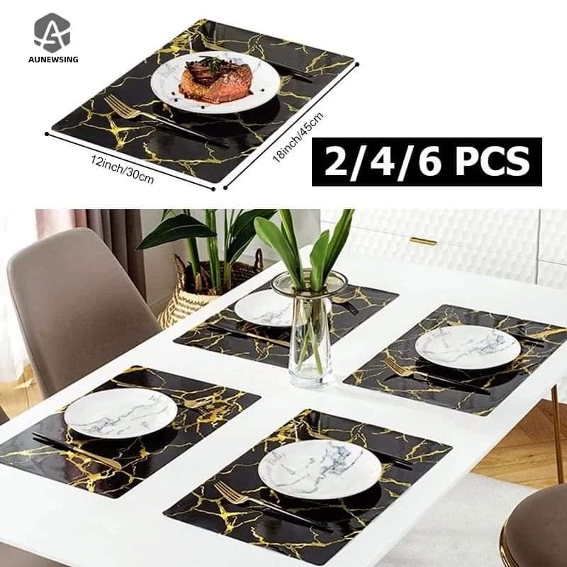 Rynx | 6 Piece Marble Table Mats