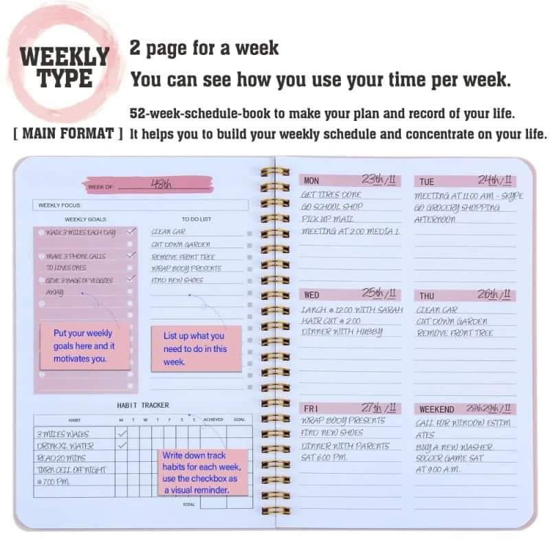 Rynx | A5 52 Weeks Planner