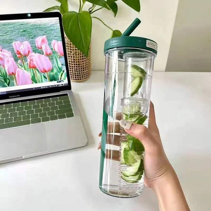 Rynx | Water bottle with foldable straw