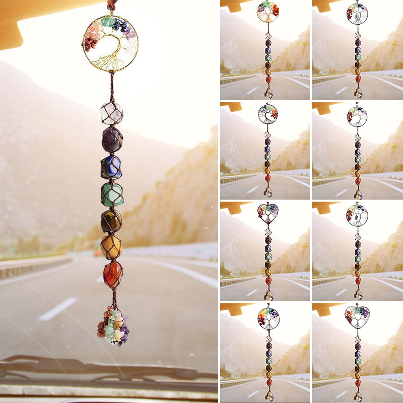 Rynx | 7 Chakra Stone Healing Crystal Tree of Life Decoration