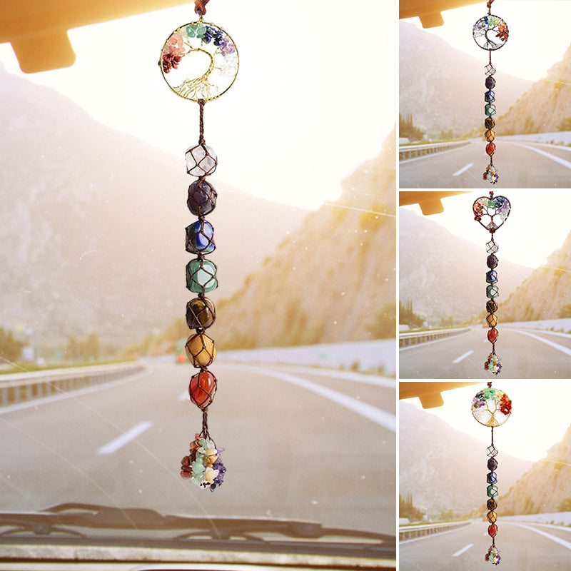 Rynx | 7 Chakra Stone Healing Crystal Tree of Life Decoration