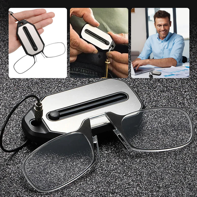 Rynx | Nose clip reading glasses