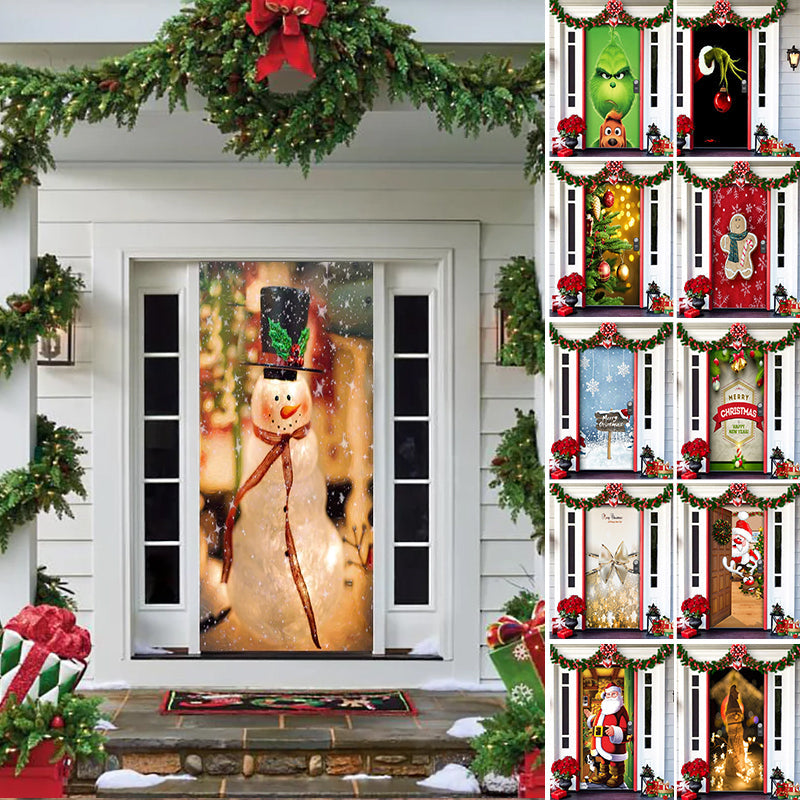 Rynx | Nightmare Before Christmas Outdoor Decorations Props Christmas Elf Door Cover