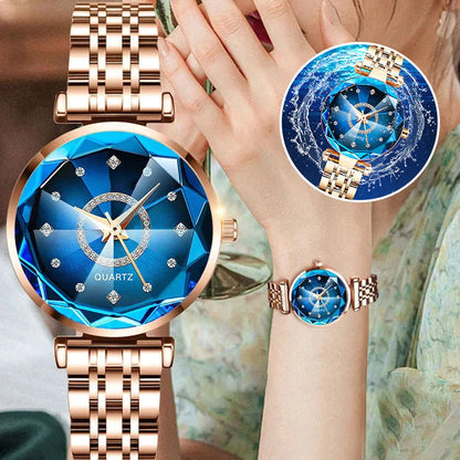 RYNX | Waterproof Women'S Watch With Starry Clear Diamond Dial