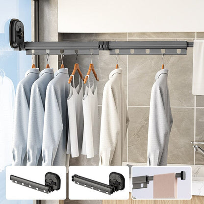 Rynx | Mounted Foldable Clothes Drying Rack With Suction Cup