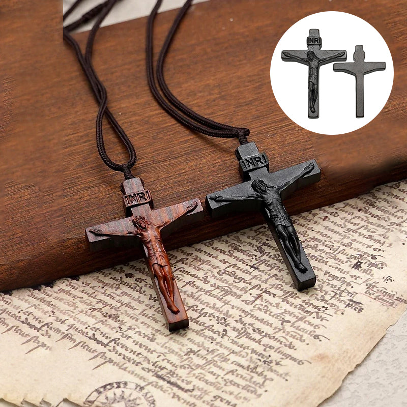 Rynx | Jesus-Cross-Necklace made of Wood