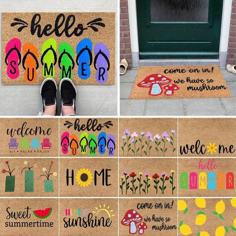 Rynx | Welcome Decorative Doormat, Non-Slip Mats for the Entrance Area