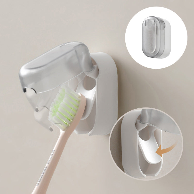 Rynx | Toothbrush Holder Wall Mount with Cover