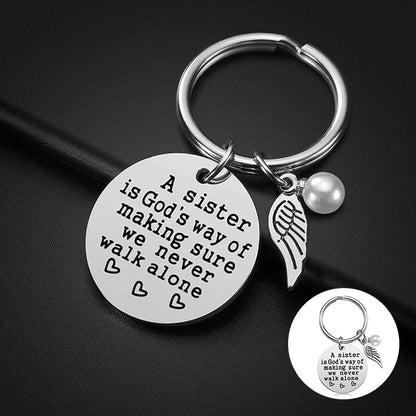 Rynx | A sister is God's way of ensuring that we never walk alone keychain