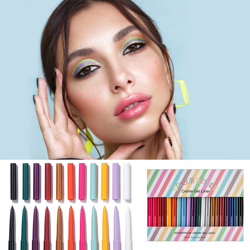 Rynx | 20 Piece Colored Eyeliner Pencil Set