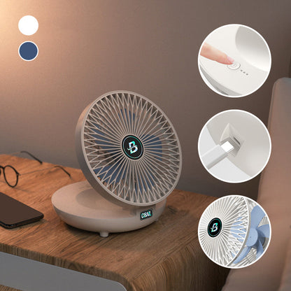 Rynx | Portable Mini Desk Fan, USB Rechargeable Adjustable Wall Fan