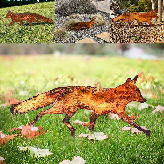 Rynx | Metal Fox Garden Decoration