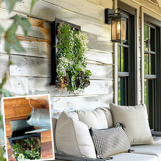 Rynx | Black Frame Living Room Wall Planter