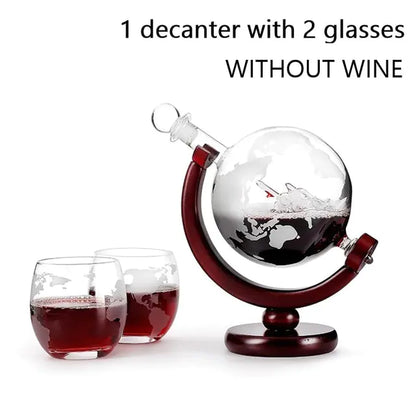 Rynx | Whiskey Decanter Globe Wine Aerator Glass Set