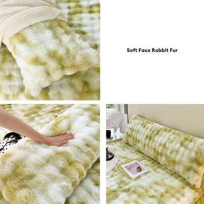 RYNX | Bubble Faux Rabbit Fur Extended Rest Headboard Pillow