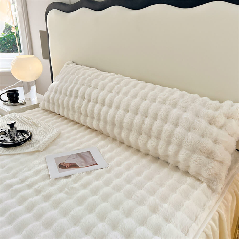 RYNX | Bubble Faux Rabbit Fur Extended Rest Headboard Pillow