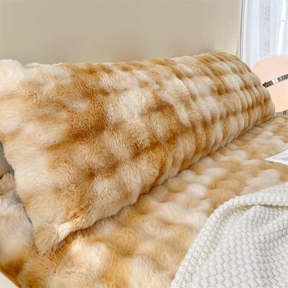 RYNX | Bubble Faux Rabbit Fur Extended Rest Headboard Pillow