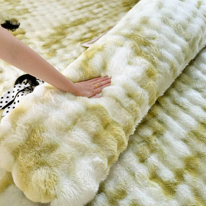 RYNX | Bubble Faux Rabbit Fur Extended Rest Headboard Pillow