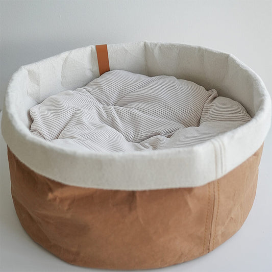 RYNX | Foldable Washable Kraft Paper Cat Bed