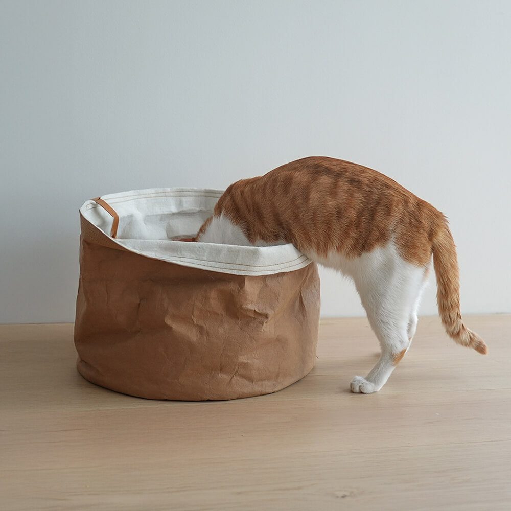 RYNX | Foldable Washable Kraft Paper Cat Bed