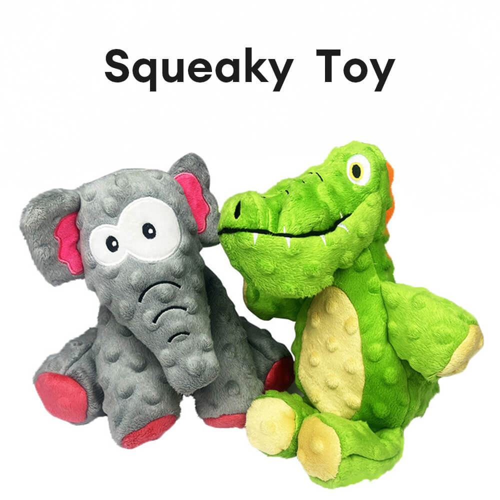 RYNX | Bite-Resistant Alligator Dog Toy with Built-In Squeaker