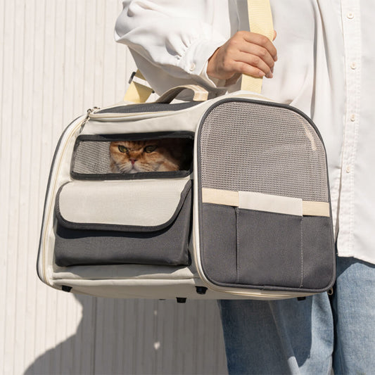 RYNX | Multi-Pocket Crossbody Handbag Cat Carrier Bag