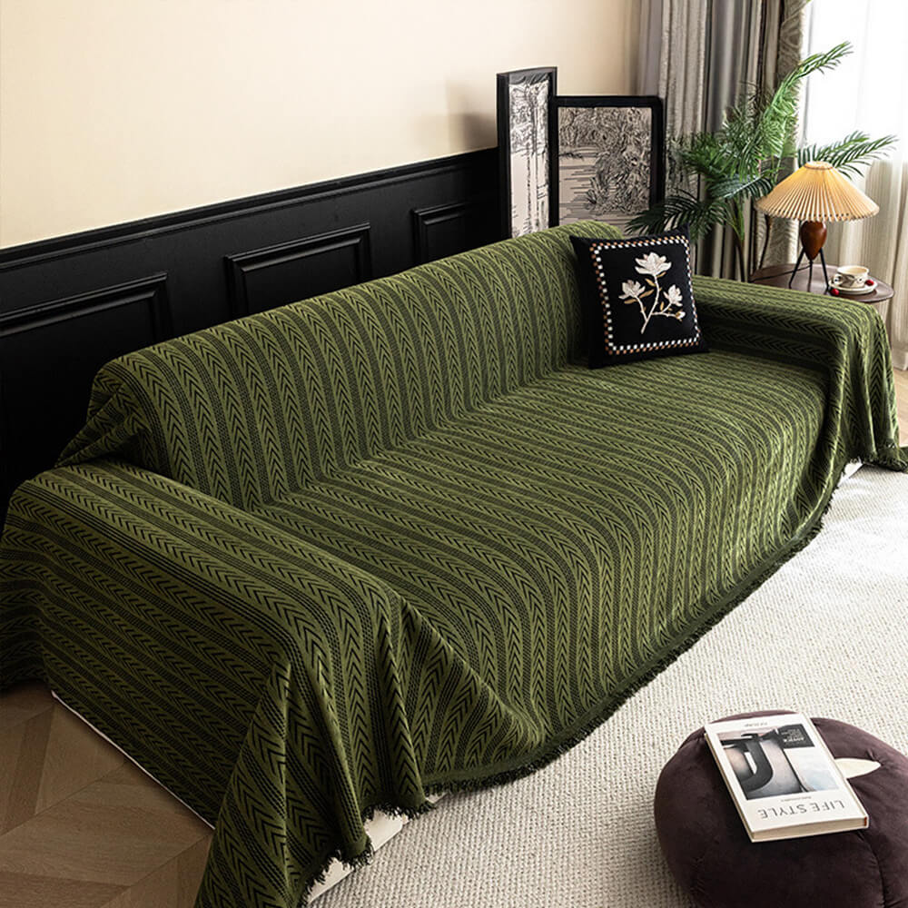 RYNX | Tassel Chenille Couch Cover