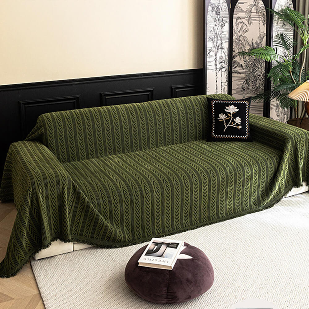 RYNX | Tassel Chenille Couch Cover