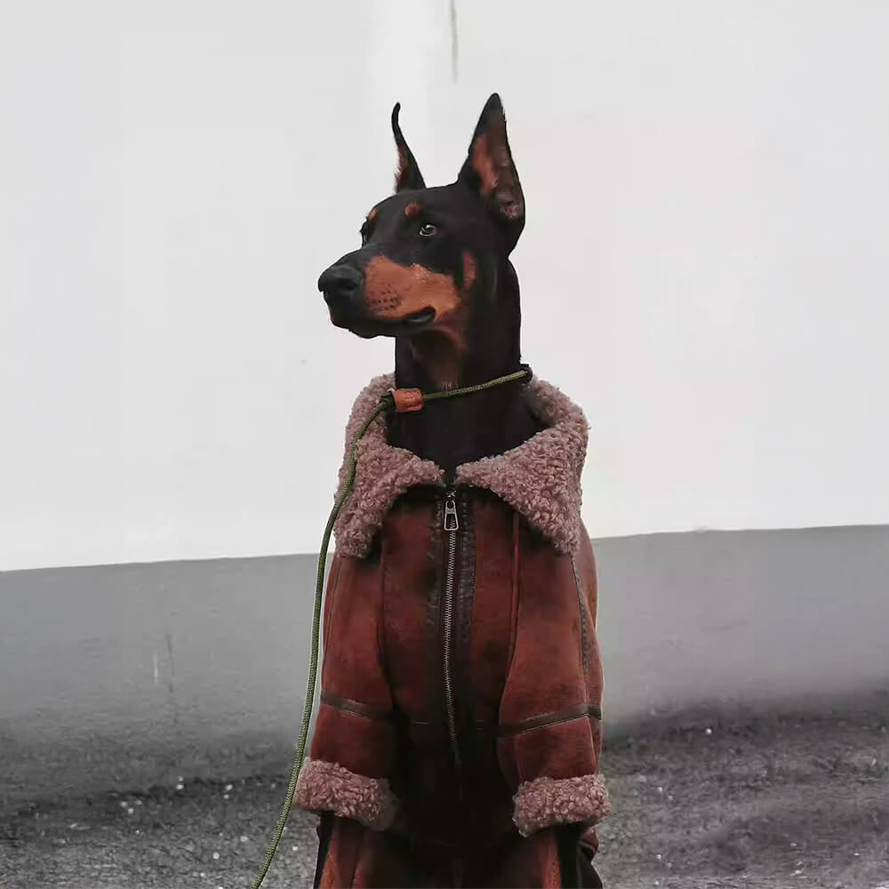 RYNX | Aviator Dog Jacket with Shearling Lining - Warm and Stylish