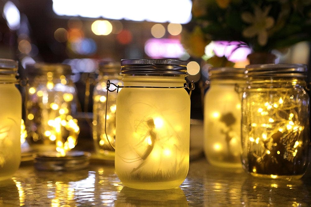 Rynx | Fairy Mason Jar Solar Lamp