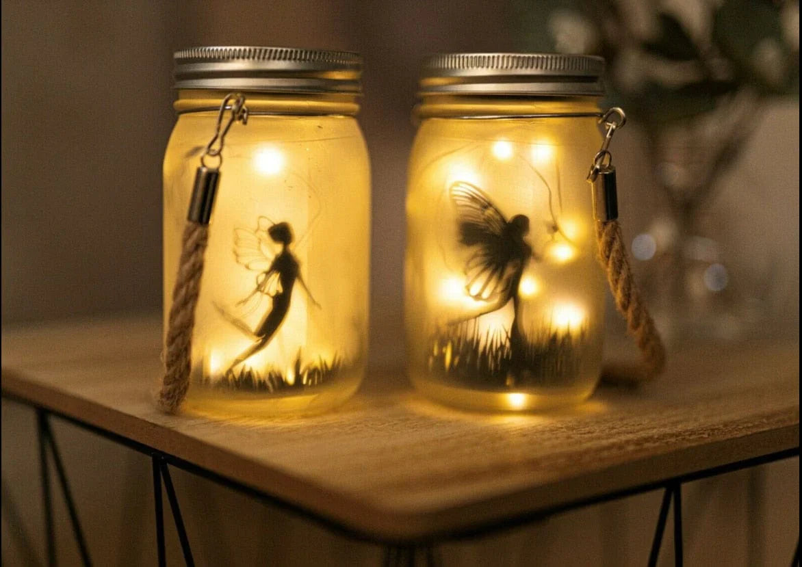 Rynx | Fairy Mason Jar Solar Lamp