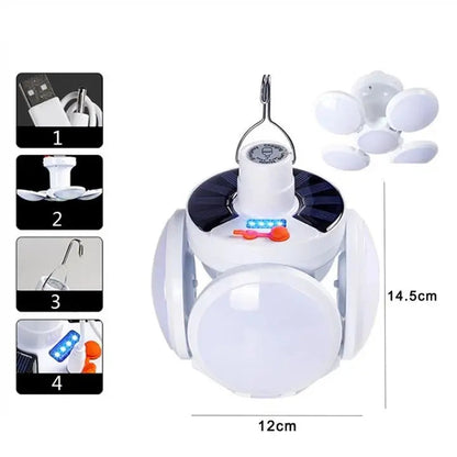 Rynx | Foldable Solar LED Lamp with Clip – Motion-Sensitive & Wireless