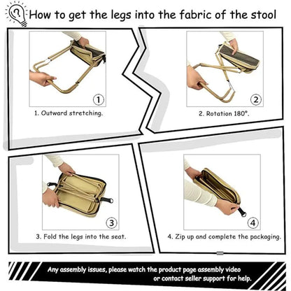 Rynx | Foldable Outdoor Stool – Lightweight, stable and portable