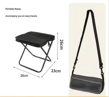 Rynx | Foldable Outdoor Stool – Lightweight, stable and portable Black