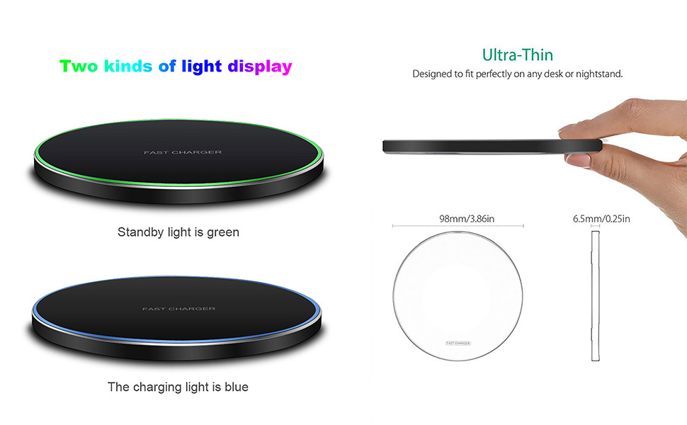 RYNX | 30W Fast Wireless Charging Pad | Premium Usb C Charging Cable Magsafe Charger For Apple Iphone, Samsung & Android - Fast Wireless Charging Pad